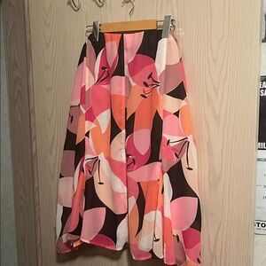 Vibrant A-Line Skirt with Abstract Design
